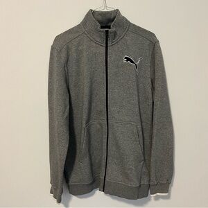 Puma Men's Charcoal Zip-Up Sweater